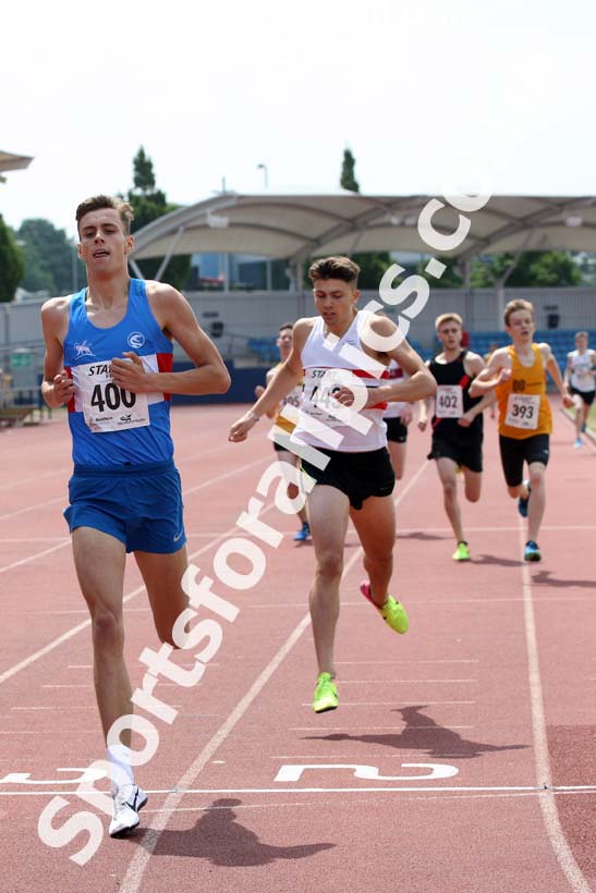 Mens under-20s 800 metres, Northern Senior and Under-20s Champs., Sports City, Manchester. Photo: David T. Hewitson/Sports for All Pics